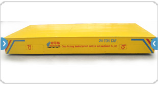 Where is the convenience of the trackless transfer cart compared to the rail transfer cart?