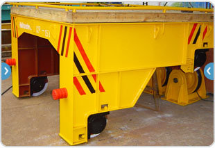 cable power rail transfer trolley