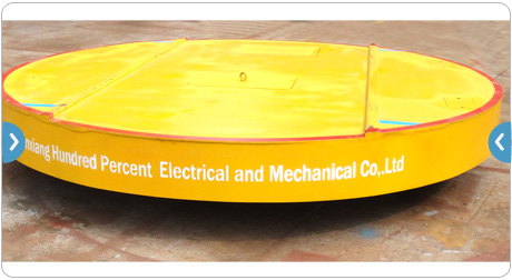 electric rail turnplate