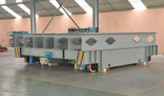 Mexico client customized battery powered transfer cart for open die