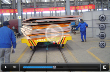 Precise pipe industry apply railway transport cart/die transfer cart video picture