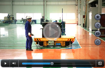 Towed rail trailer for steel mill industry video picture