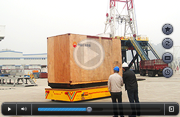 Steel coil production line apply transfer track cart video picture