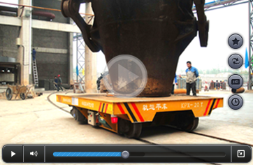 s and arc-shaped rails heavy industry cargo transfer wagon video picture