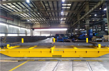 Shipbuilding apply cable power rail transfer trolleys