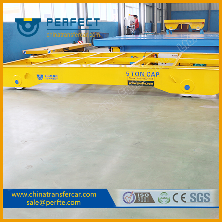 5ton Cable Reel Powered Abrasive Blasting Rail Transfer Cart as Print Industry